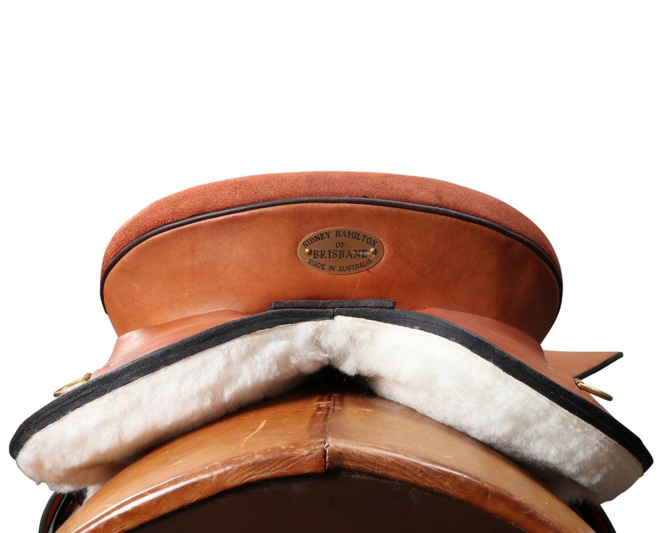 Sidney Hamilton Half Breed Saddle Roughout Seat - Image 6