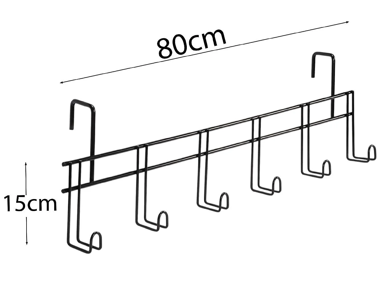 Six Hook Tack Rack with Over Wall Hanger - Image 2