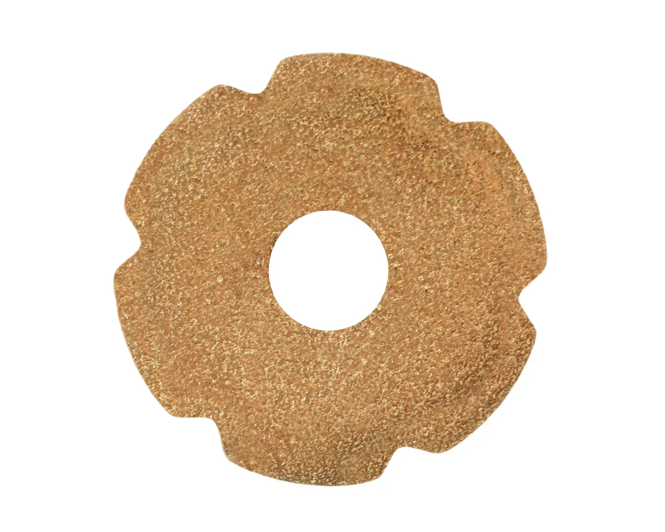 Small Brass Spur Rowels | 6 Point Rounded