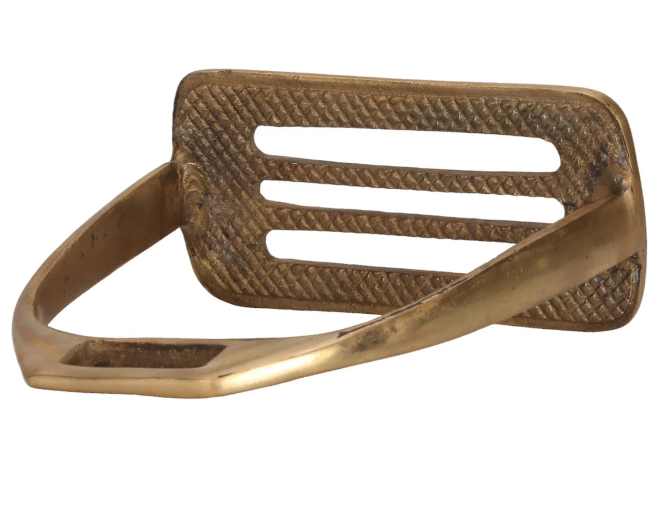 Solid Brass Four Bar Stirrups - Image 4