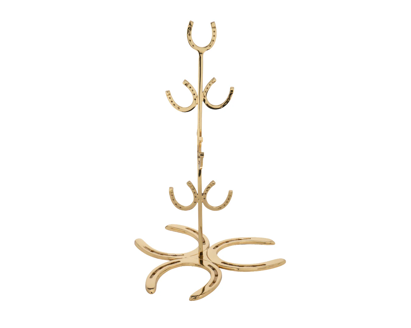 STC Horseshoe Lacquered Brass Coffee Mug Holder