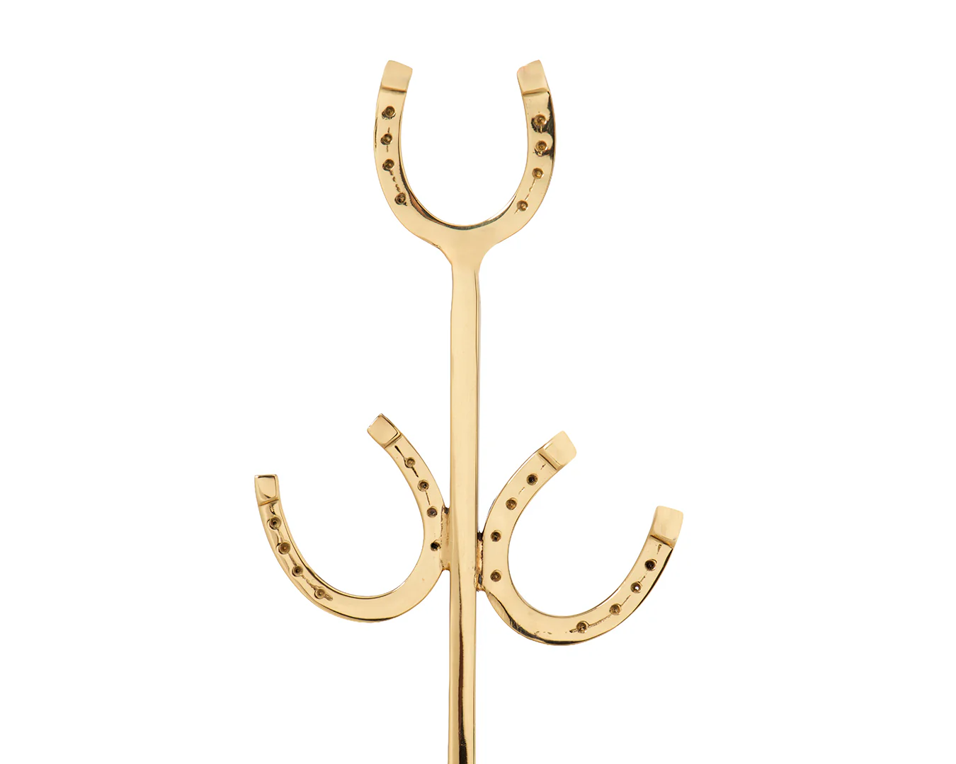 STC Horseshoe Lacquered Brass Coffee Mug Holder - Image 2