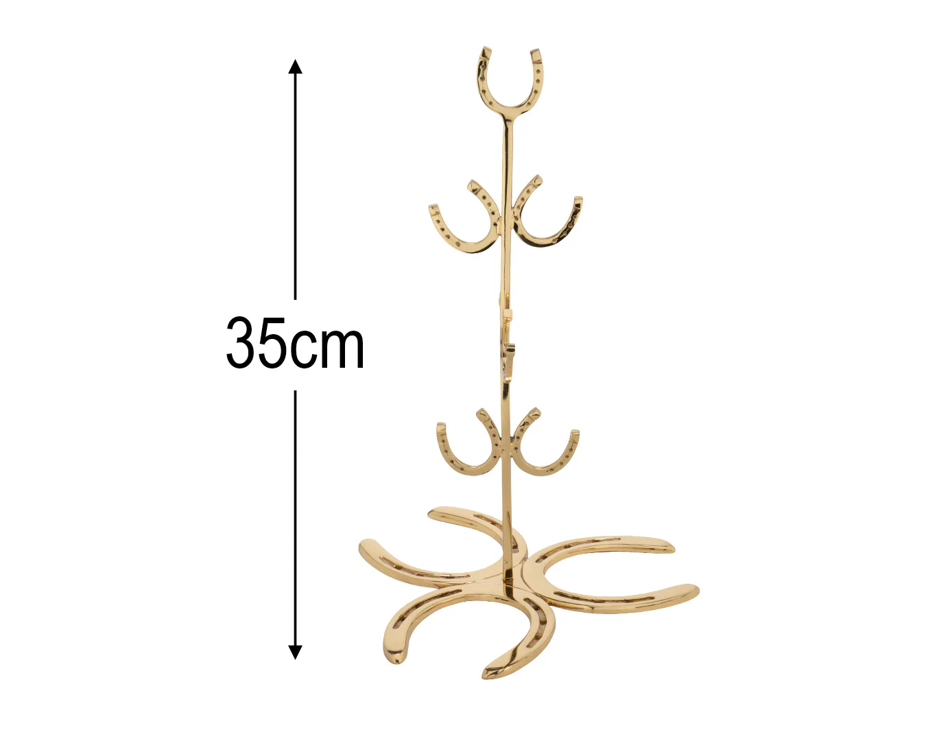 STC Horseshoe Lacquered Brass Coffee Mug Holder - Image 4