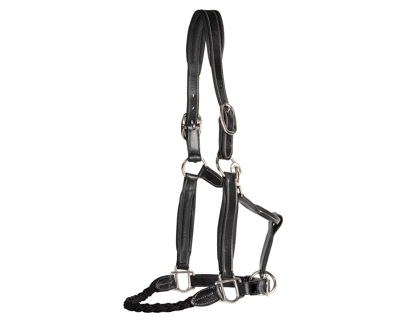 Sterling Double Halter With Rope Noseband