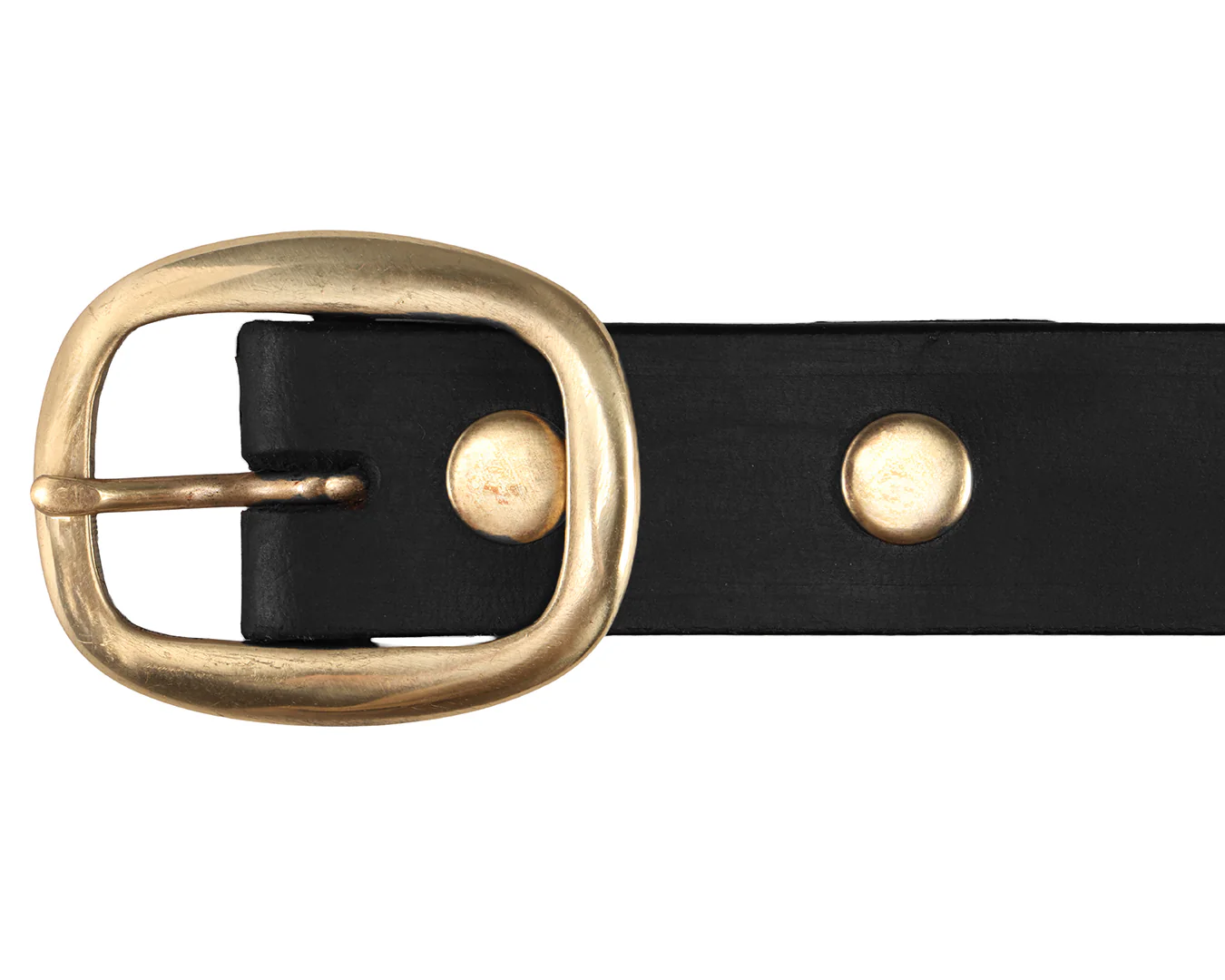 StockMaster Plain Leather Belt 1. 1/2" wide - Image 2