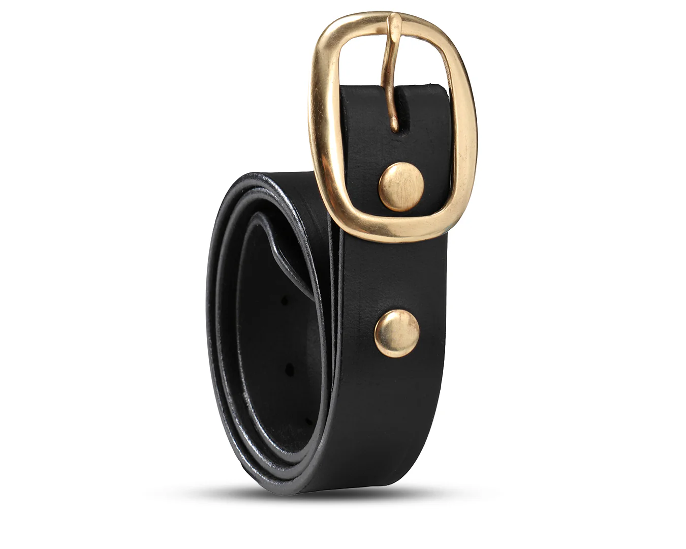StockMaster Plain Leather Belt 1. 1/2" wide - Image 4