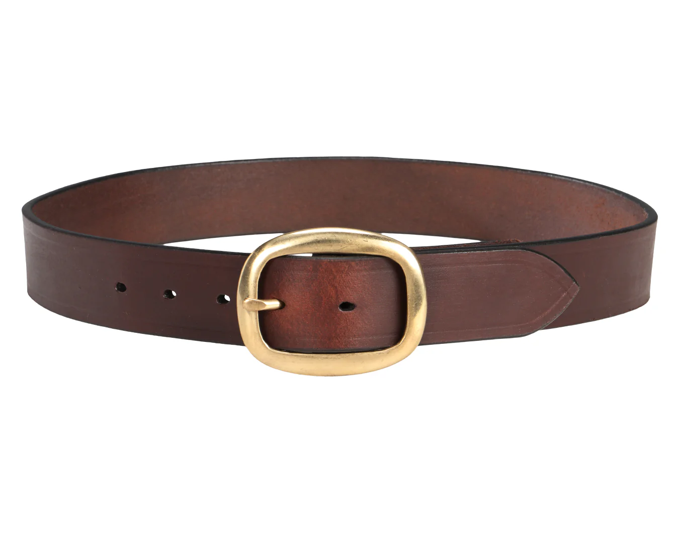 StockMaster Plain Leather Belt 1. 1/2" wide - Image 5