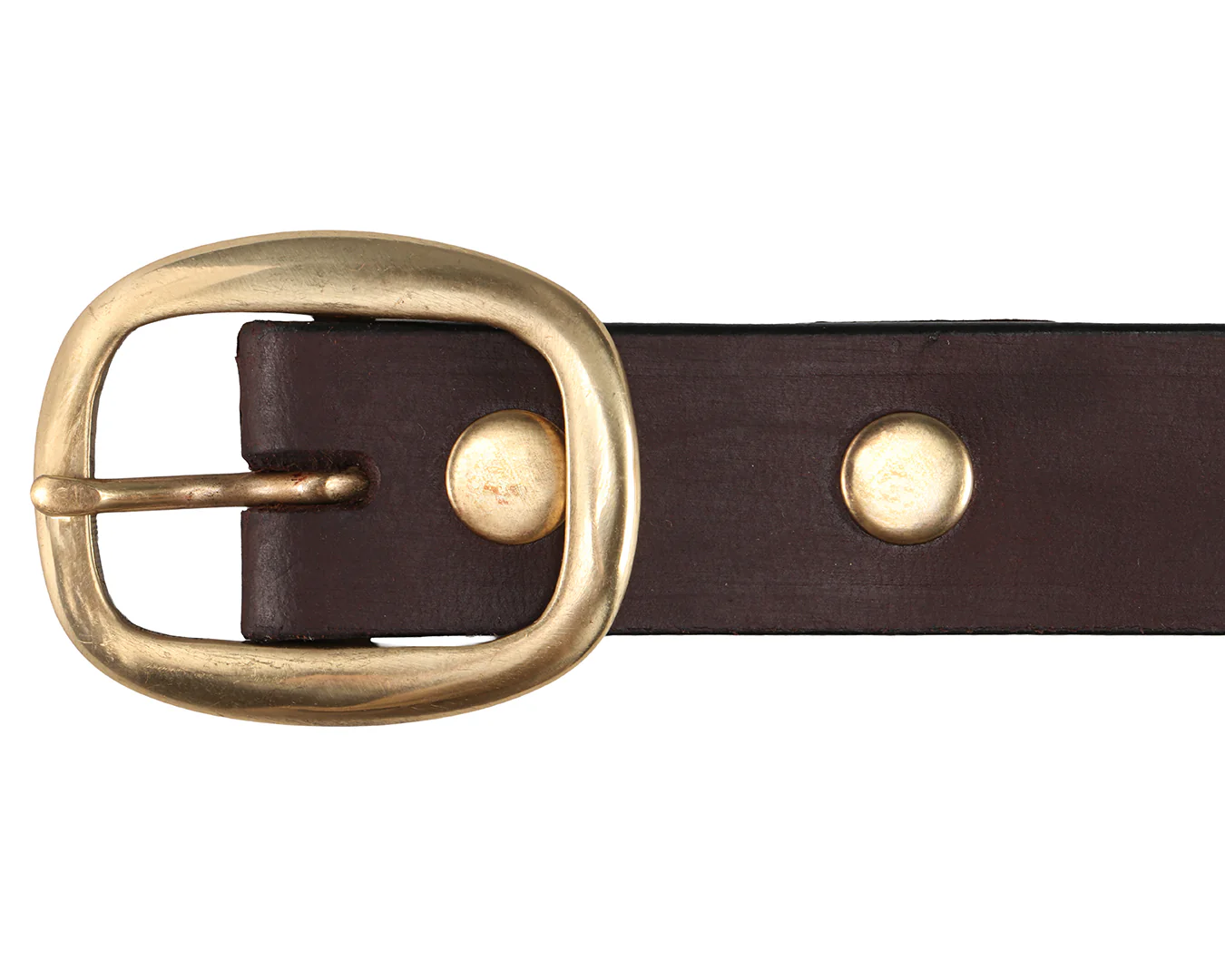 StockMaster Plain Leather Belt 1. 1/2" wide - Image 6