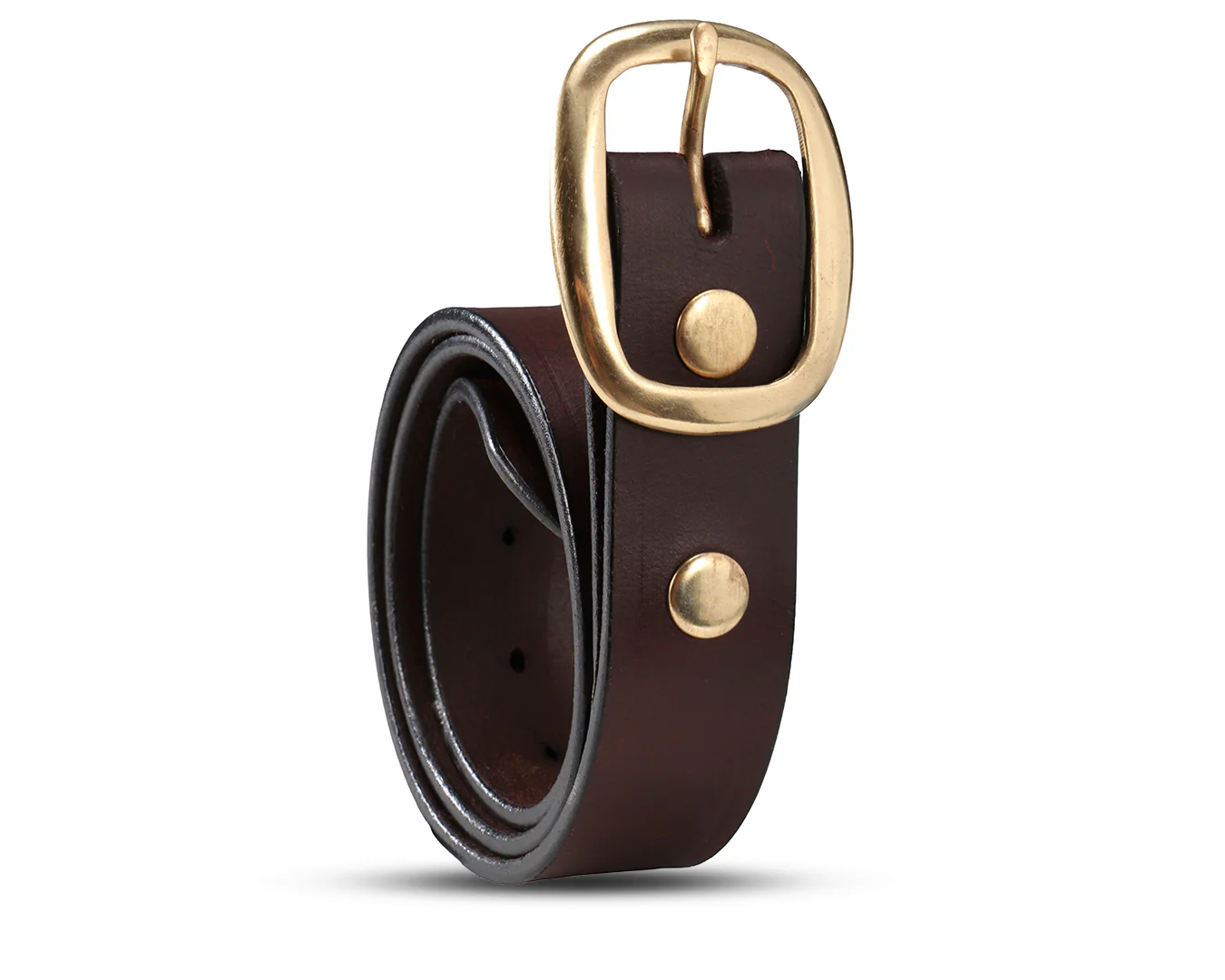 StockMaster Plain Leather Belt 1. 1/2" wide - Image 8