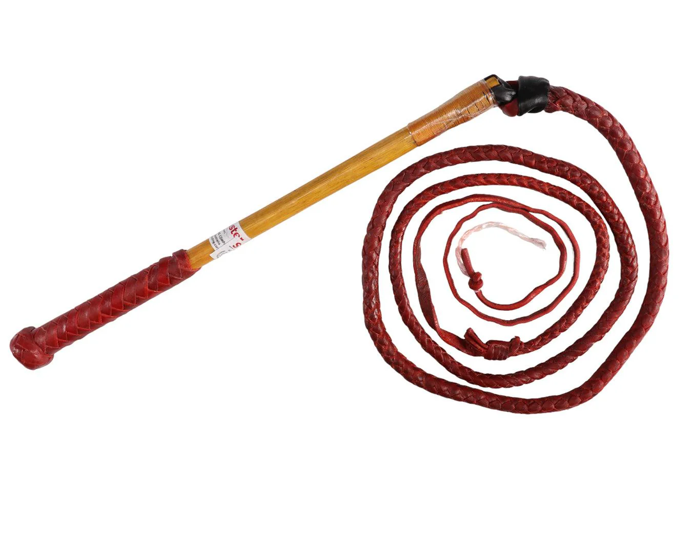 Stockmaster Redhide Stockwhip - 6 Plait