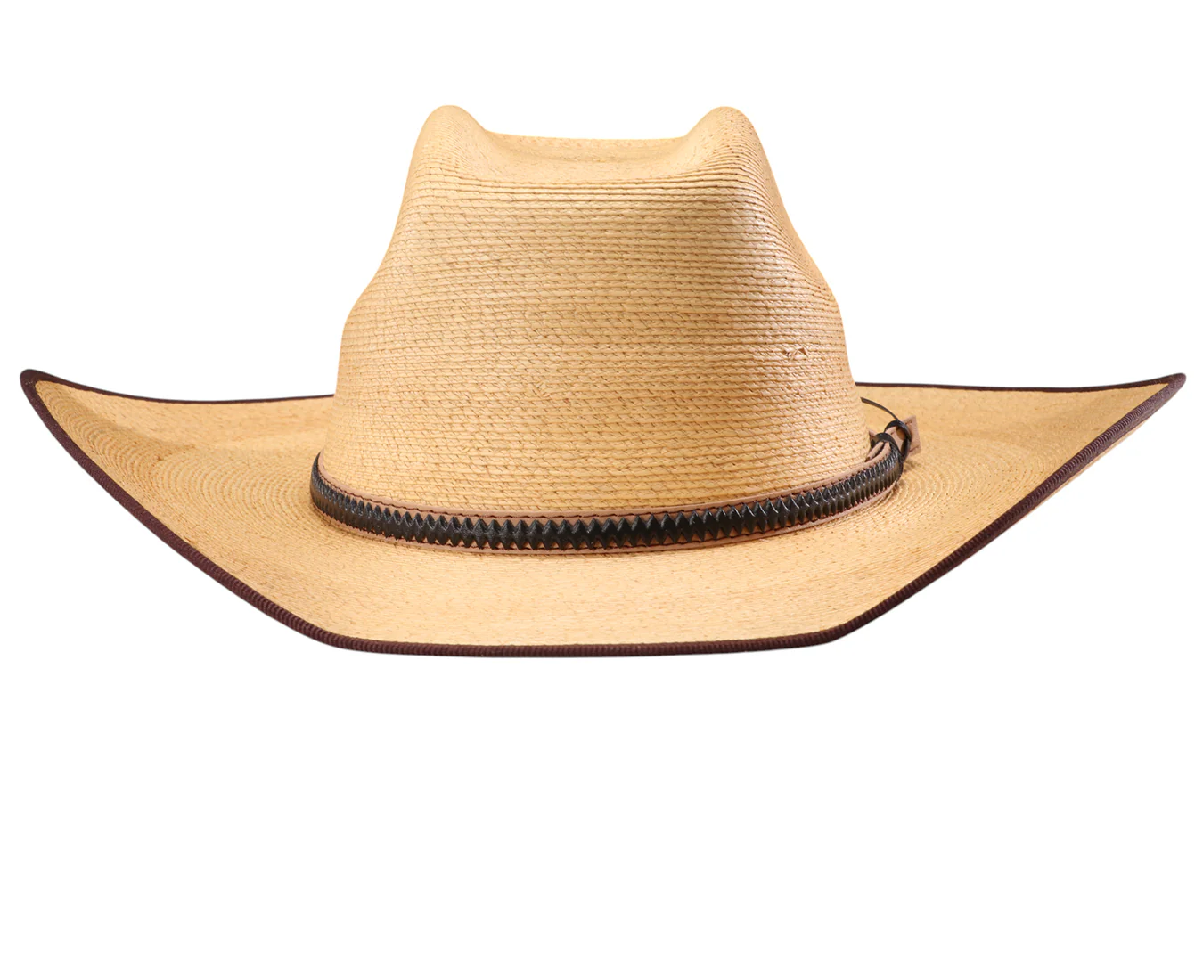 Sunbody Boxtop Mexican Palm Straw Hat with Bound Edge - Image 5