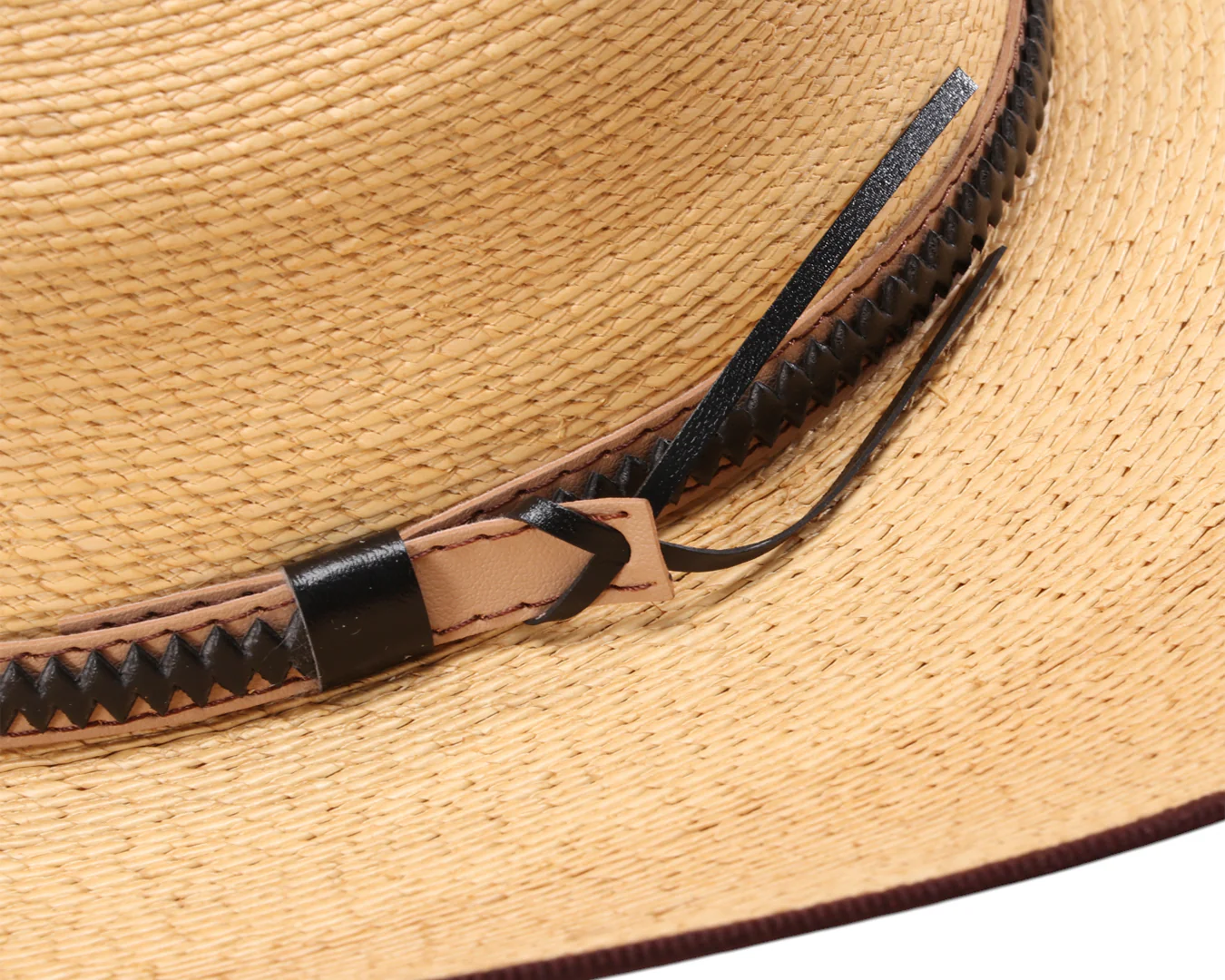 Sunbody Boxtop Mexican Palm Straw Hat with Bound Edge - Image 6