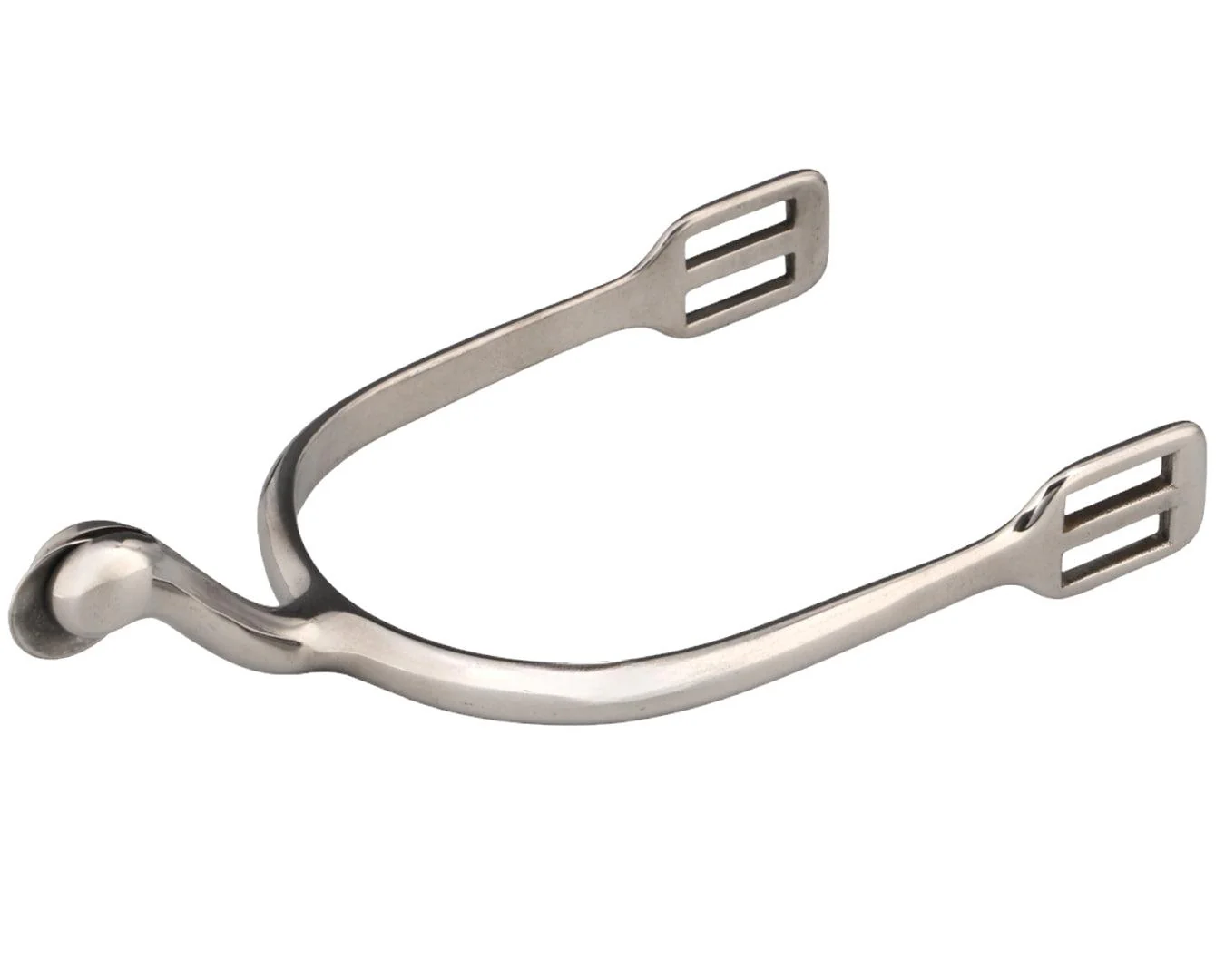 Swan Neck Dressage Spurs with Disc Rowels