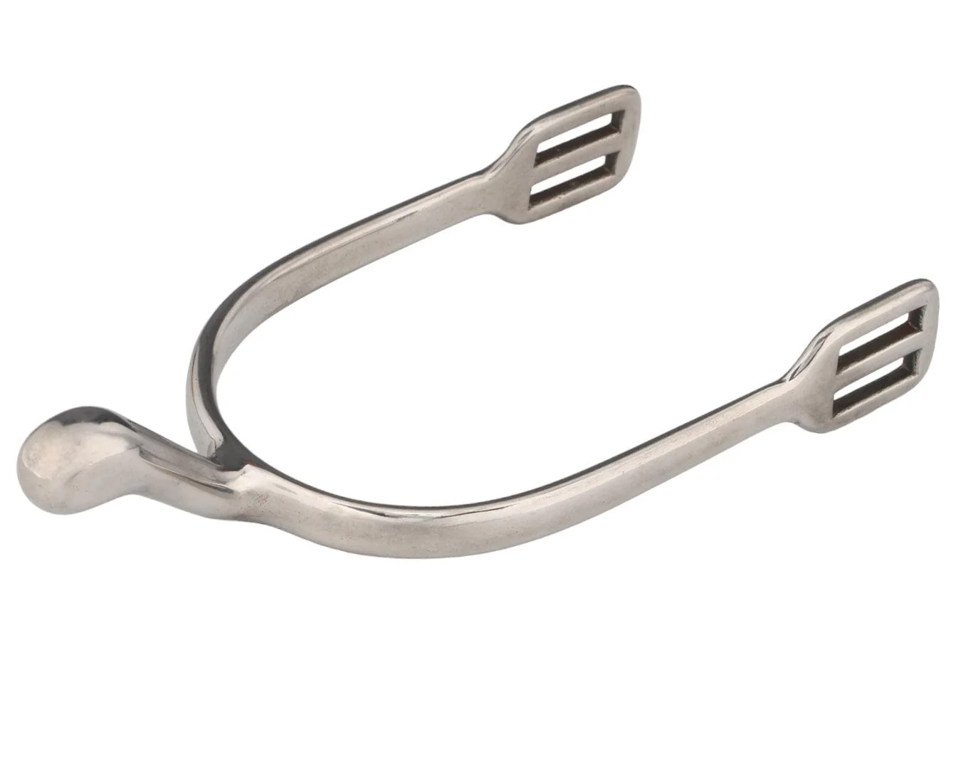 Swan Neck Dressage Spurs w/Plain Knob