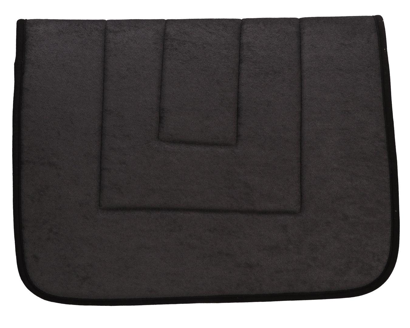 STC Terry Towel Saddle Pad - Black Binding - Image 2
