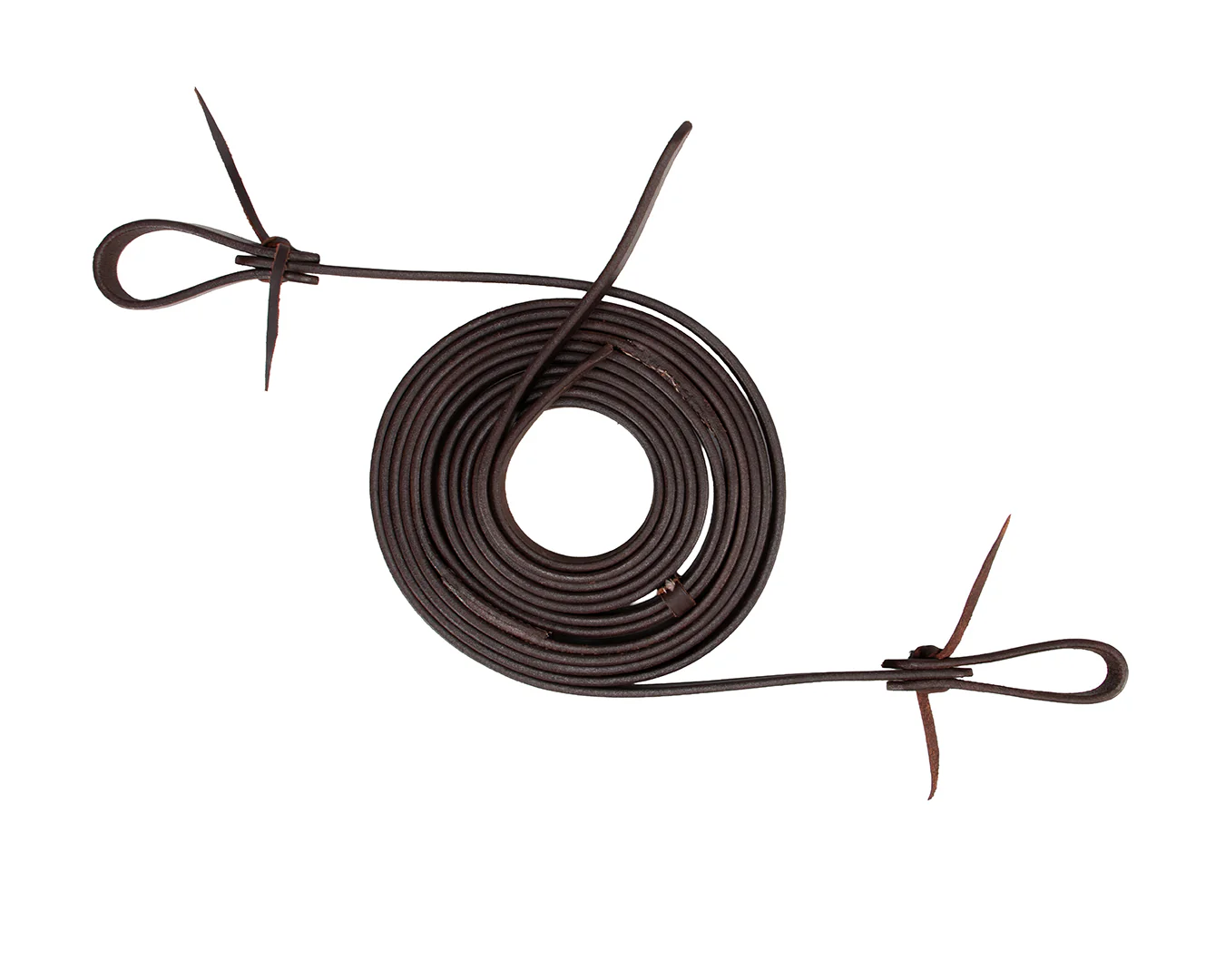 Texas-Tack Oiled Pull-Up Split Reins 8' Tan - Image 2