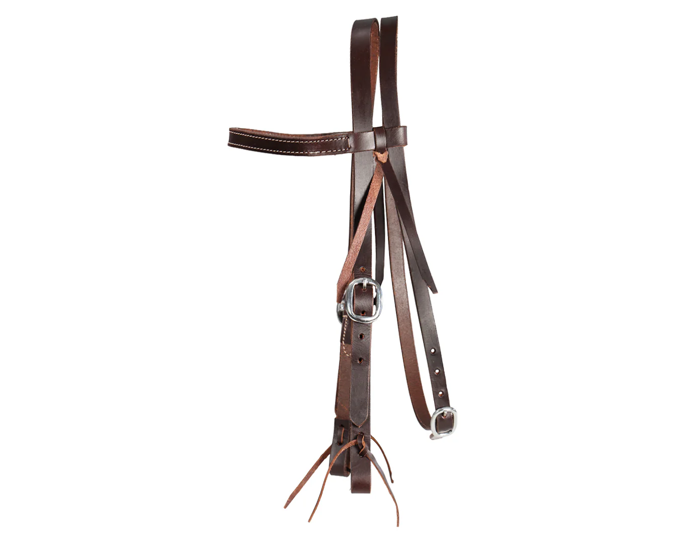Texas-Tack Oiled Pull-Up Work Headstall Tan - Image 2