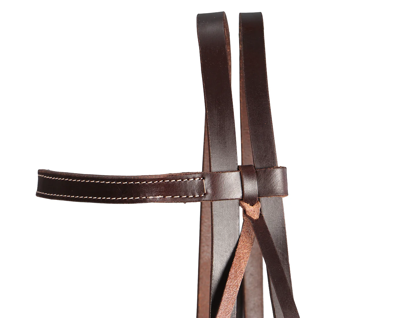 Texas-Tack Oiled Pull-Up Work Headstall Tan - Image 3