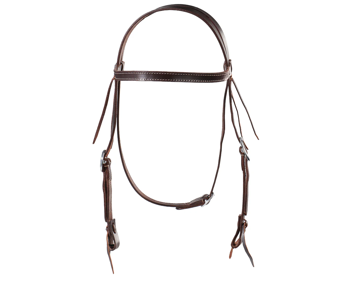 Texas-Tack Oiled Pull-Up Work Headstall Tan - Image 5