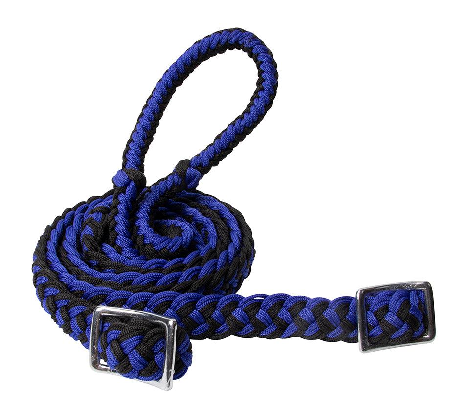 Texas-Tack Braided Poly Barrel Rein 1/2" x 8' - Image 2