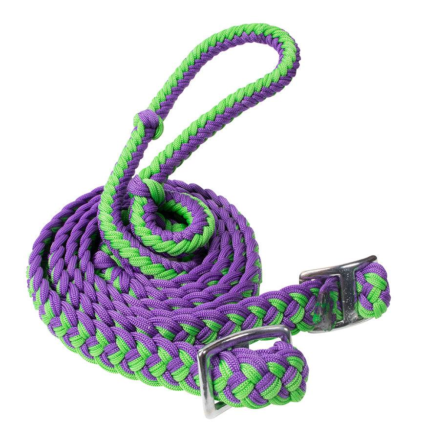 Texas-Tack Braided Poly Barrel Rein 1/2" x 8' - Image 6
