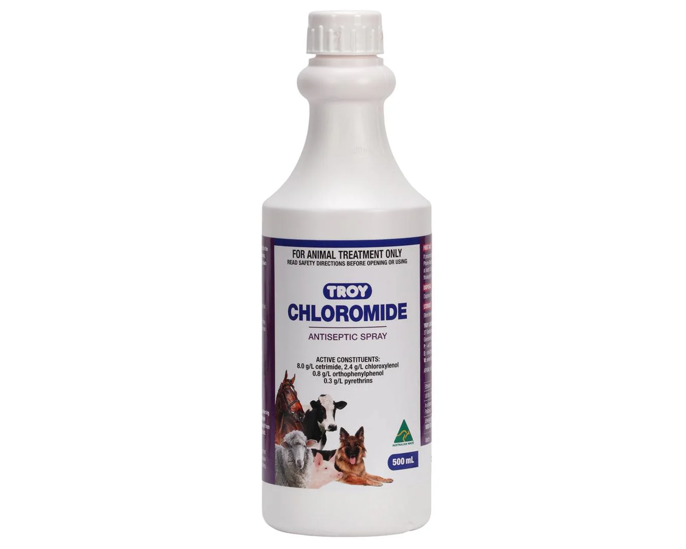 Troy Chloromide Antiseptic Spray 500mL - Image 2
