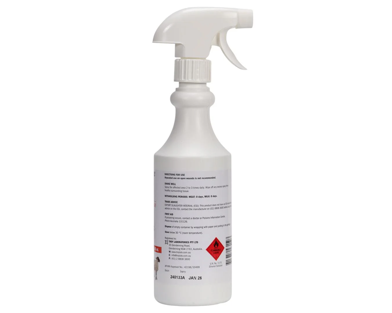 Troy Debrisol Wound Spray 500mL - Image 2
