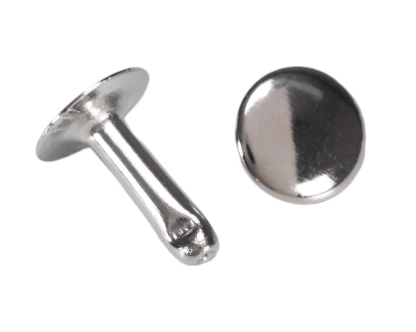 Two Piece Rivet Sets Nickel Plated