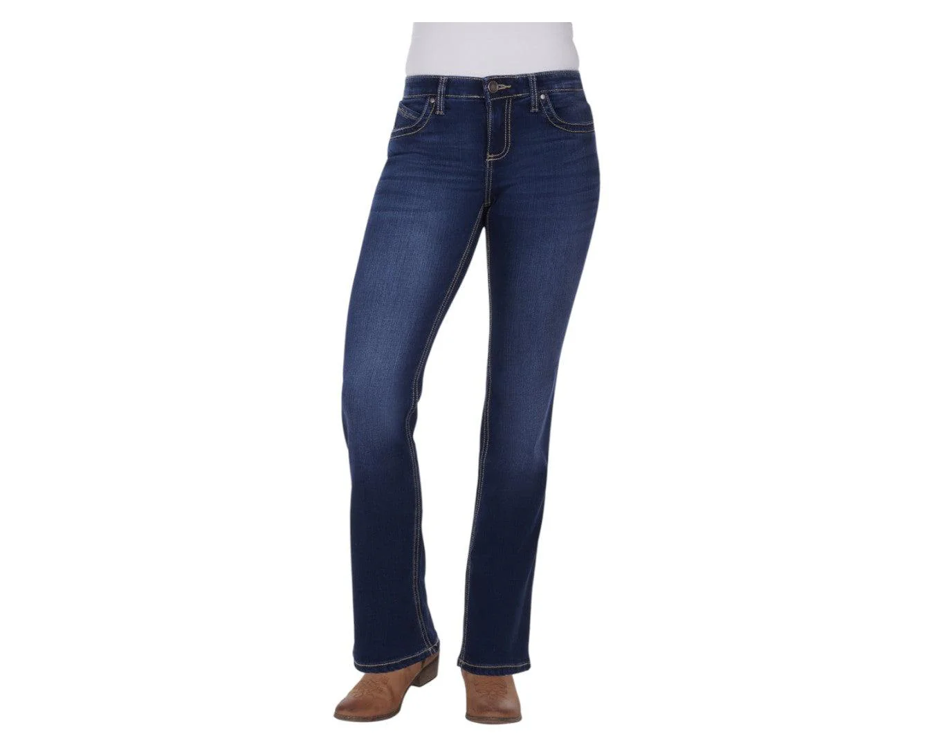 Wrangler Ultimate Ladies Riding Jean - Dark Blue
