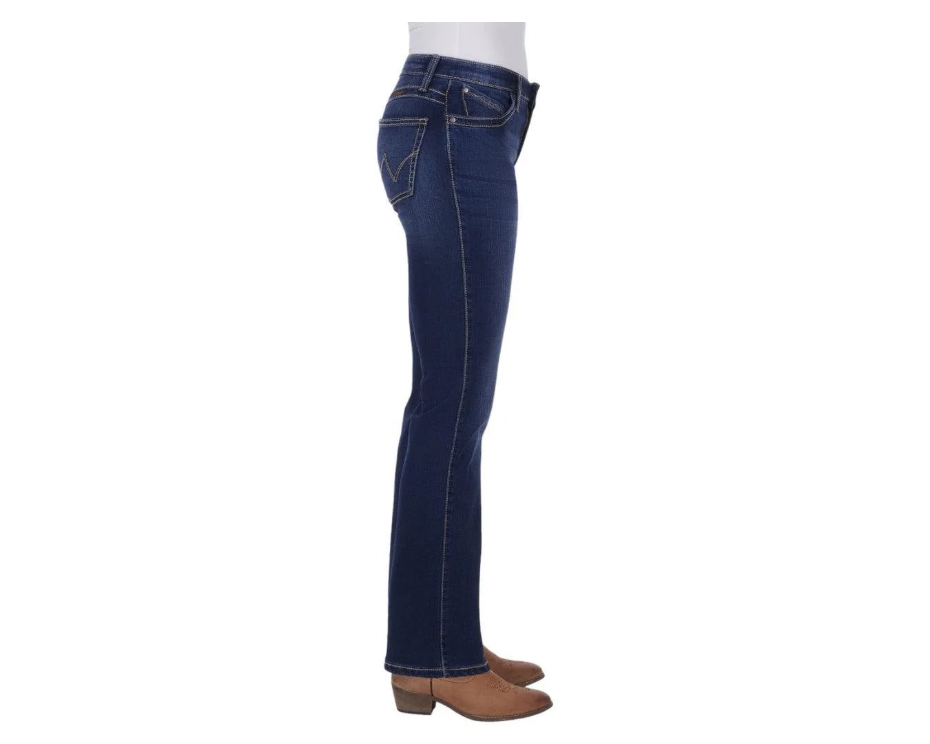 Wrangler Ultimate Ladies Riding Jean - Dark Blue - Image 3