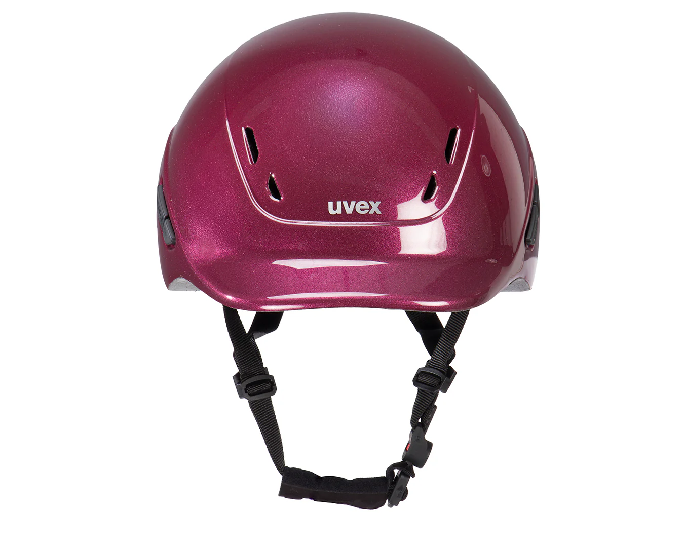 Uvex Kidoxx Riding Helmet - Flower Shiny Burgundy - Image 4