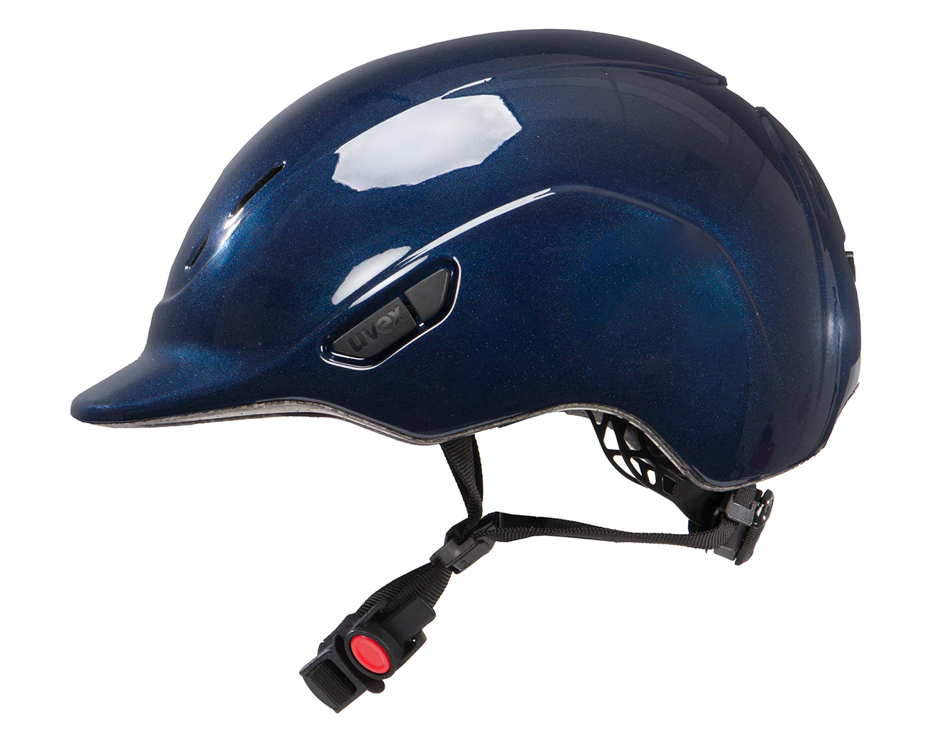 Uvex Kidoxx Riding Helmet - Shiny Navy - Image 2