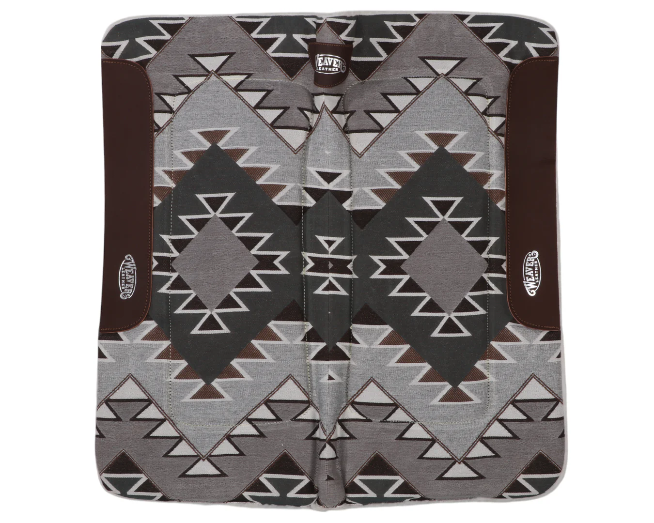 Weaver All Purpose Contoured Saddle Pad with Merino Fleece - Grey Aztec - Image 5