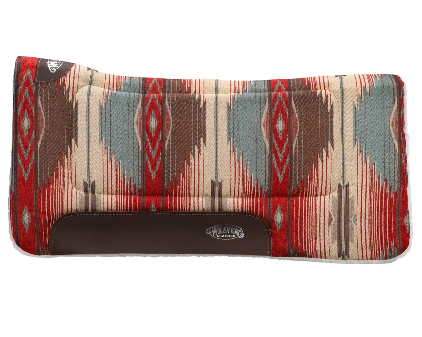 Weaver Contoured Saddle Pad - Red - Image 2