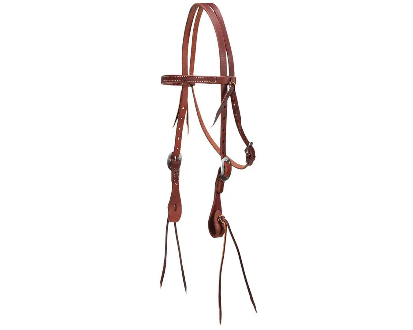 Weaver Pineapple Knot Browband Headstall - Canyon Rose