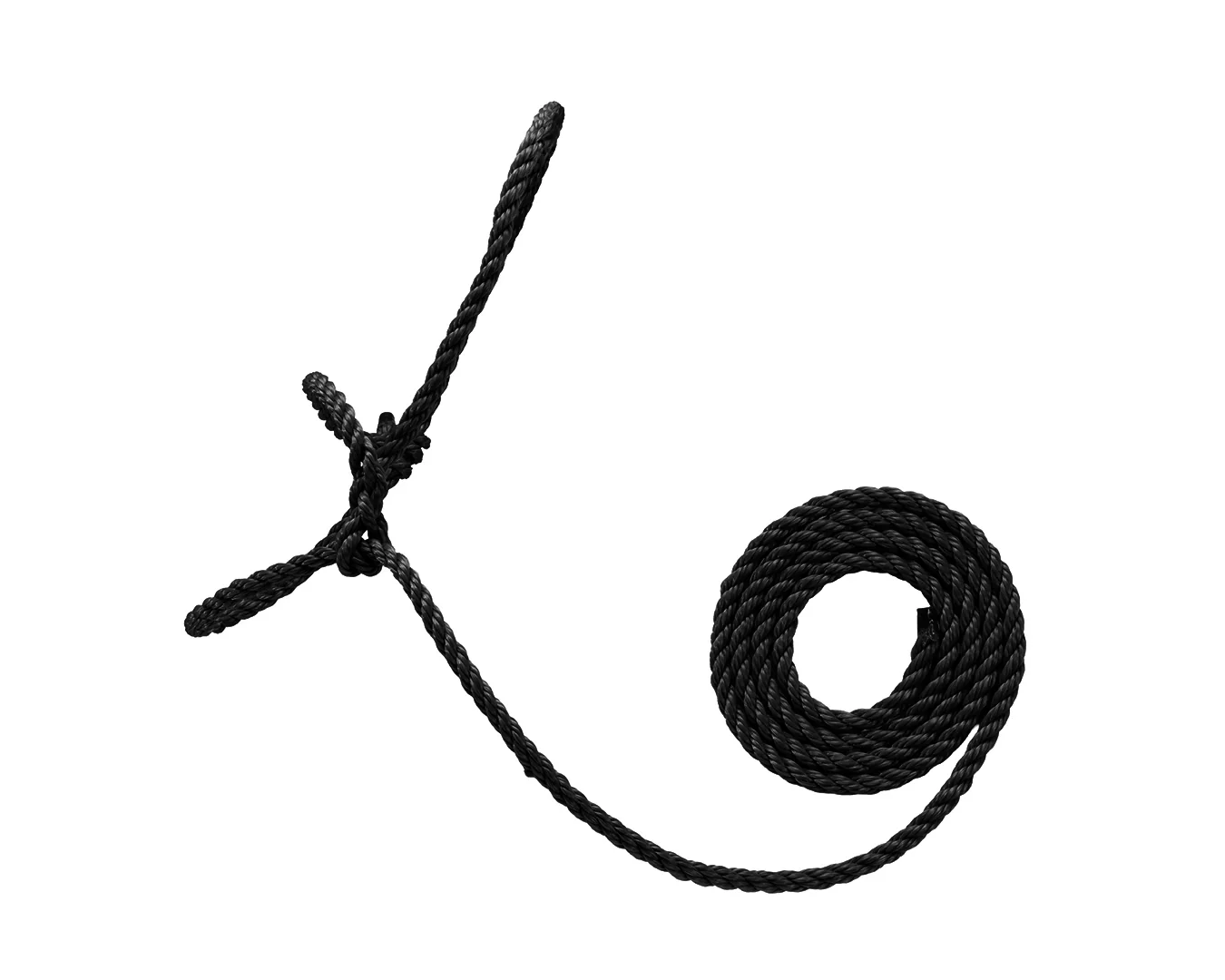Weaver Poly Rope Cattle Halter w/Lead - Black - Image 2