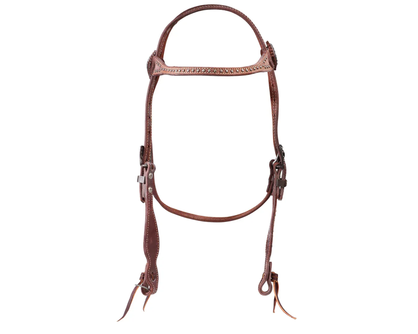 Weaver Rough Out Oiled Browband Headstall - Image 2