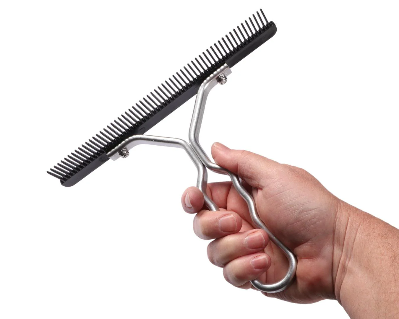 Weaver Show Comb Black Plastic with Aluminium - Image 4