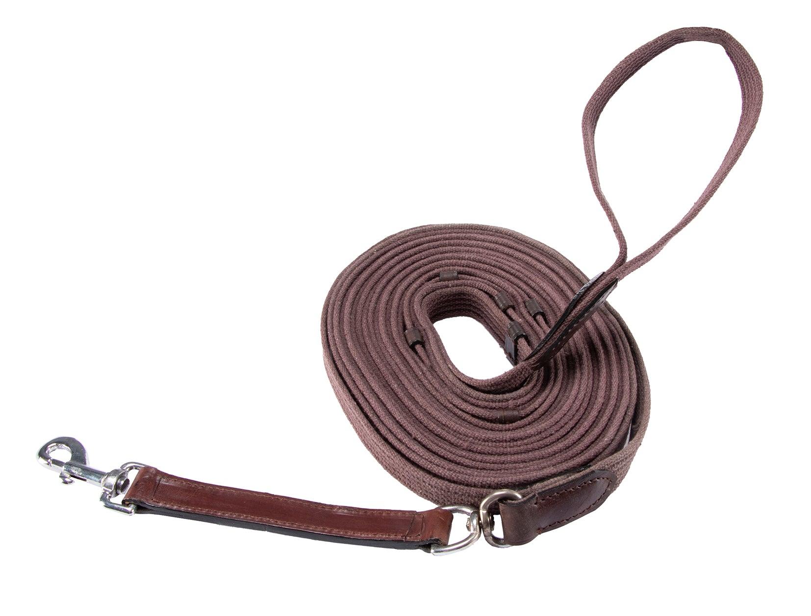 Web Lunge Rein w/Leather Billets - Image 4