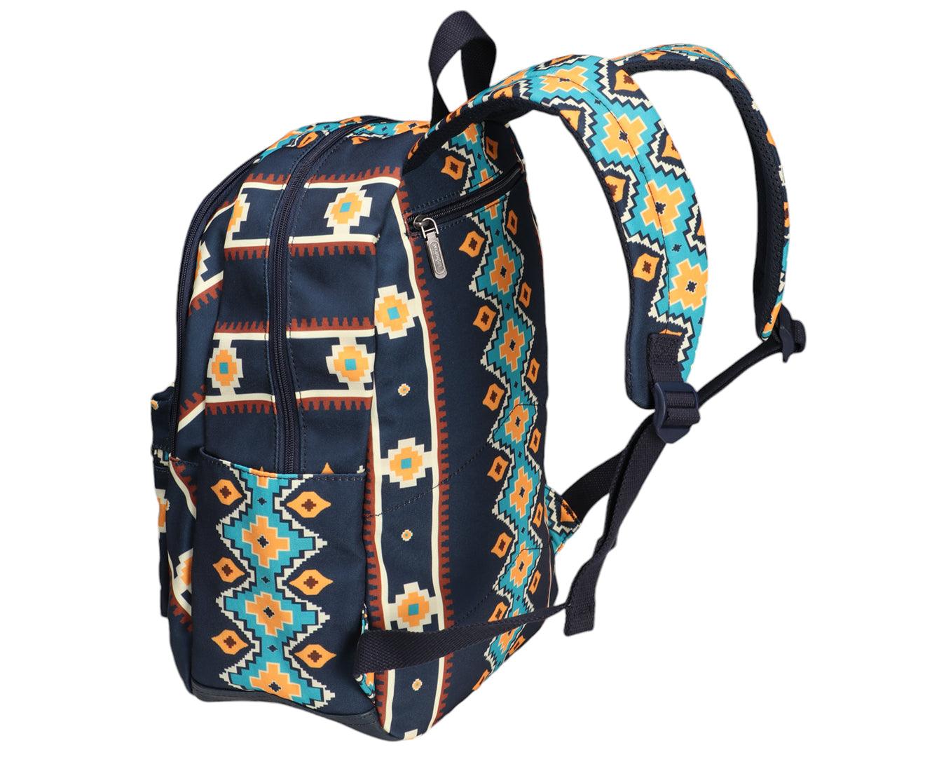 Wrangler Southwestern Canvas Backpack - Navy - Image 3